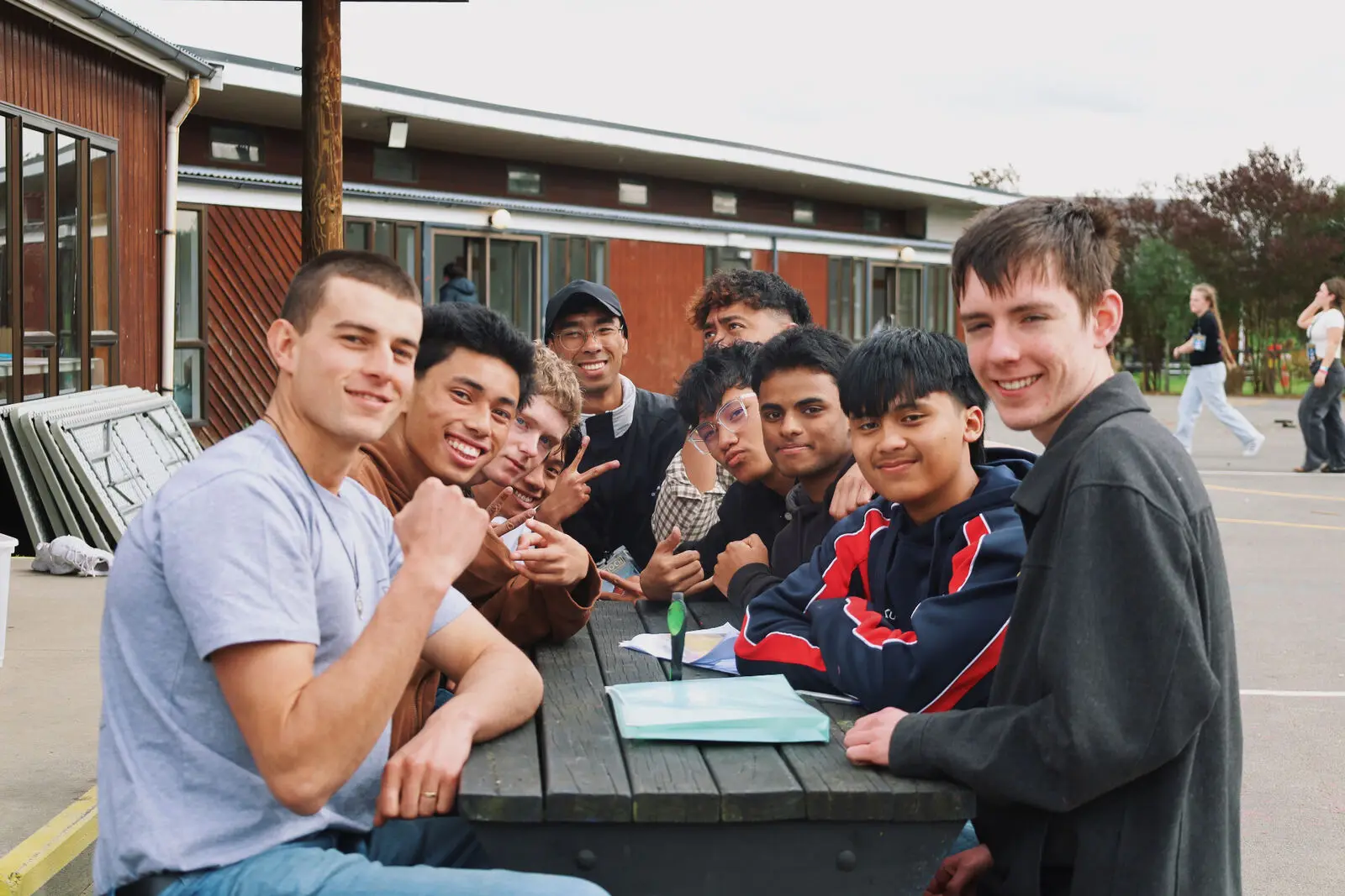 Tomas Mones-Cazon serving young men at Antioch Diocesan Catholic youth camp, 2025